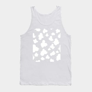 Happy Fluffy Clouds Pattern Tank Top